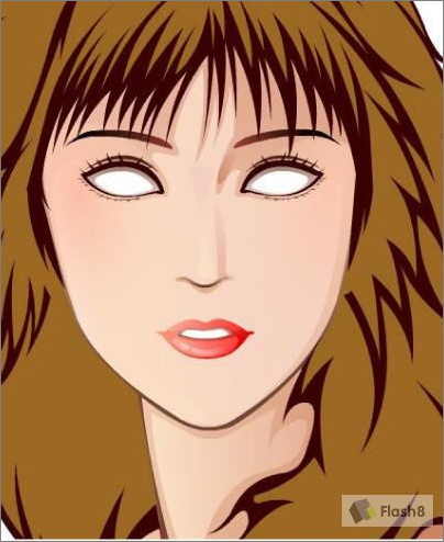 Flash繪畫(huà)實(shí)例:青春靚麗美女