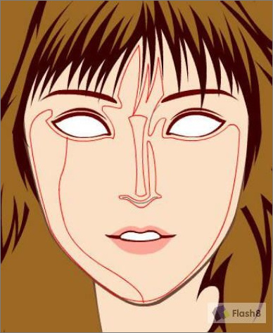Flash繪畫(huà)實(shí)例:青春靚麗美女