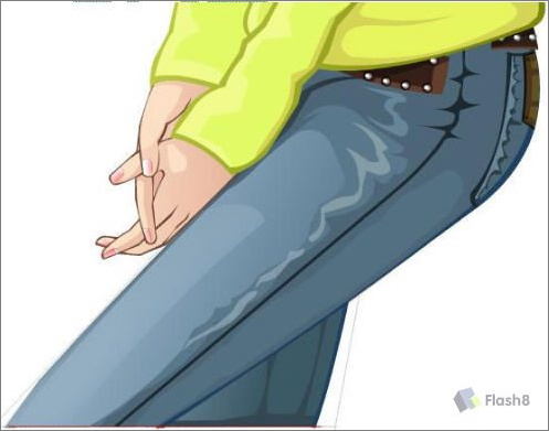 Flash繪畫(huà)實(shí)例:青春靚麗美女