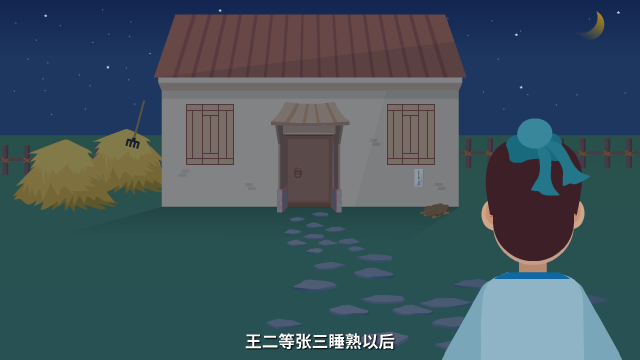 此地?zé)o銀三百兩原畫設(shè)計鏡頭十二（夜晚，王二走向張三家）.png