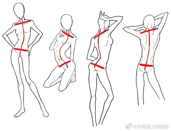 人體動勢線與姿勢參考，學畫畫收藏不虧