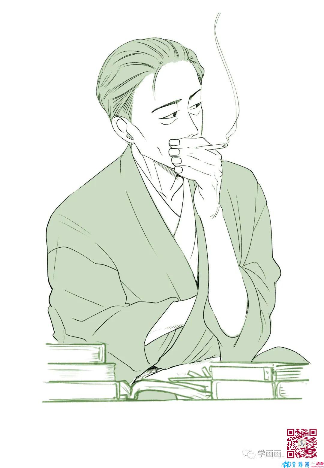 大叔怎么畫？