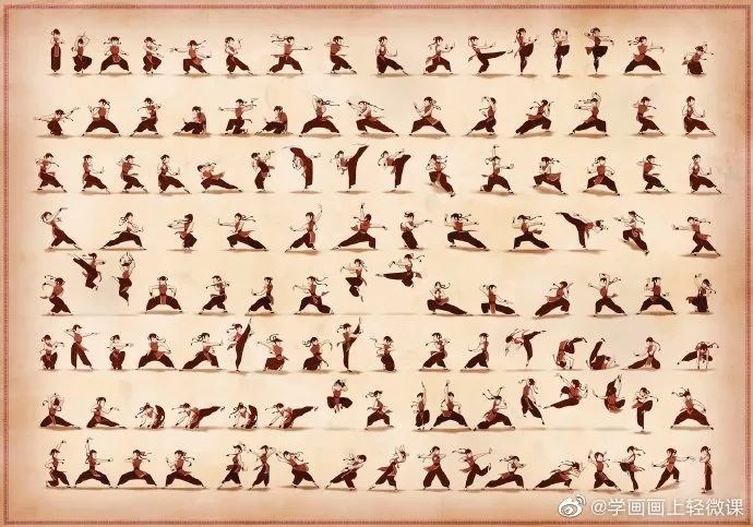 分享一組畫畫人體動態(tài)素材，人體手繪學習素材