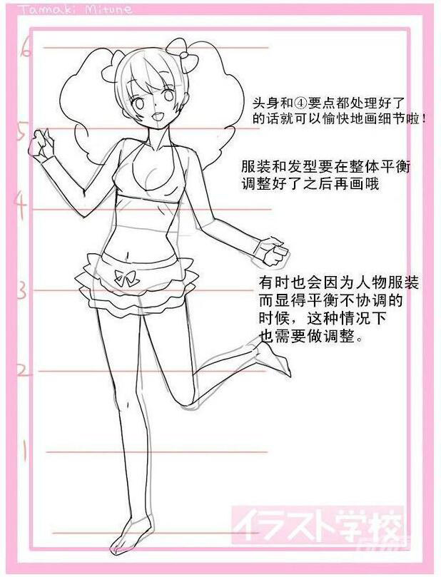 動(dòng)漫女生頭身比怎么畫？動(dòng)漫女生頭身比畫法教程六.jpg