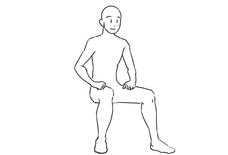 男性坐在椅子上時，肘部外張，膝蓋張開.jpg