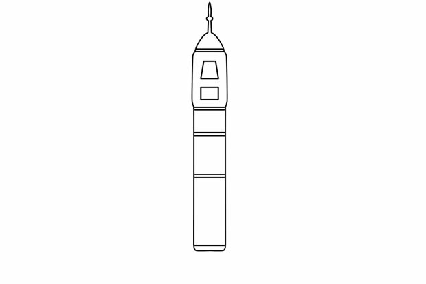 神舟五號(hào)飛船簡筆畫畫法步驟圖片