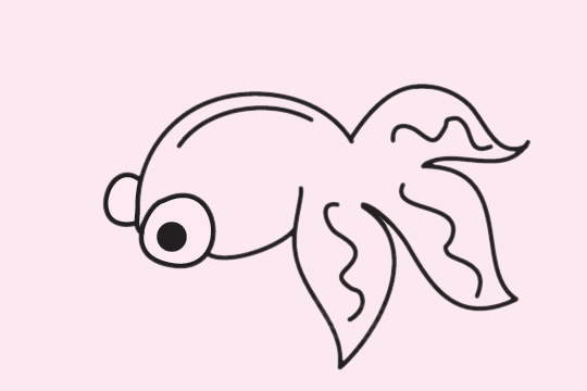 金魚(yú)簡(jiǎn)筆畫(huà)圖片