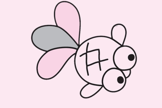 金魚(yú)簡(jiǎn)筆畫(huà)圖片