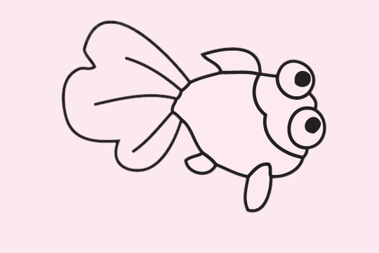 金魚(yú)簡(jiǎn)筆畫(huà)圖片