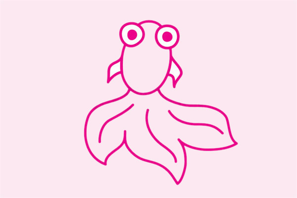 金魚(yú)簡(jiǎn)筆畫(huà)圖片