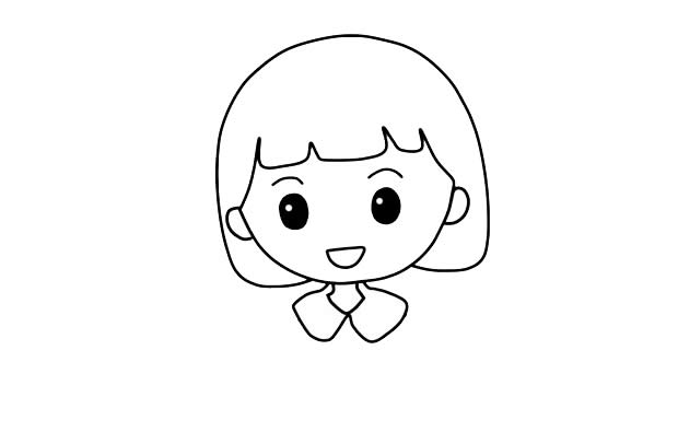 勞動(dòng)節(jié)愛(ài)勞動(dòng)的小女孩簡(jiǎn)筆畫步驟圖解教程