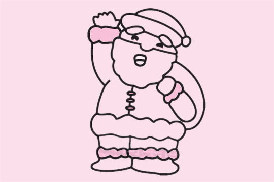 圣誕老人簡(jiǎn)筆畫(huà)圖片