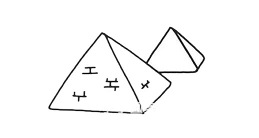 金字塔簡筆畫 埃及金字塔簡筆畫手繪涂色