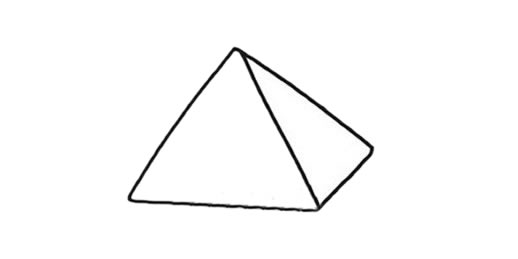 金字塔簡筆畫 埃及金字塔簡筆畫手繪涂色