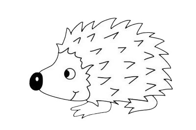 刺猬簡(jiǎn)筆畫(huà)圖片