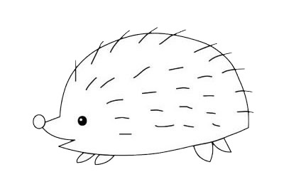 刺猬簡(jiǎn)筆畫(huà)圖片