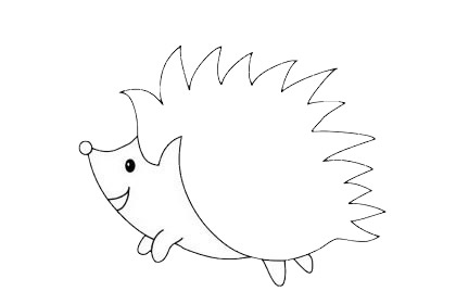 刺猬簡(jiǎn)筆畫(huà)圖片