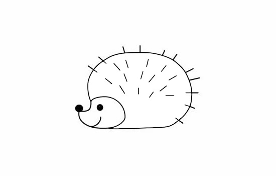 刺猬簡(jiǎn)筆畫(huà)圖片