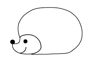 刺猬簡(jiǎn)筆畫(huà)圖片