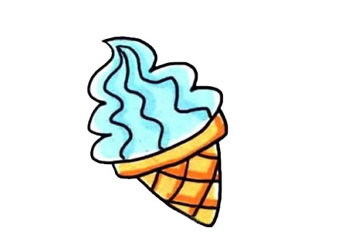 冰淇淋簡(jiǎn)筆畫(huà)