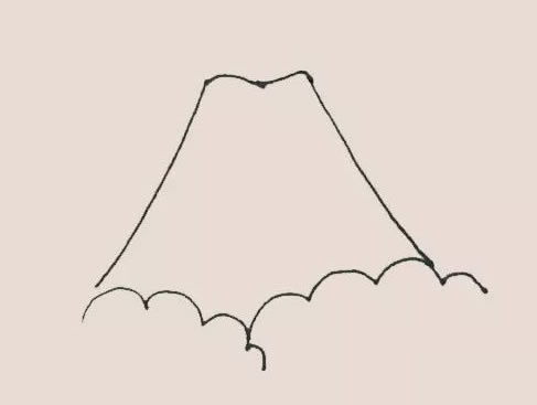 火山噴發(fā)簡(jiǎn)筆畫