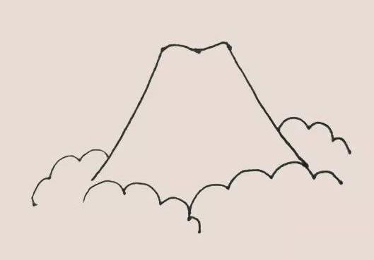 火山噴發(fā)簡(jiǎn)筆畫