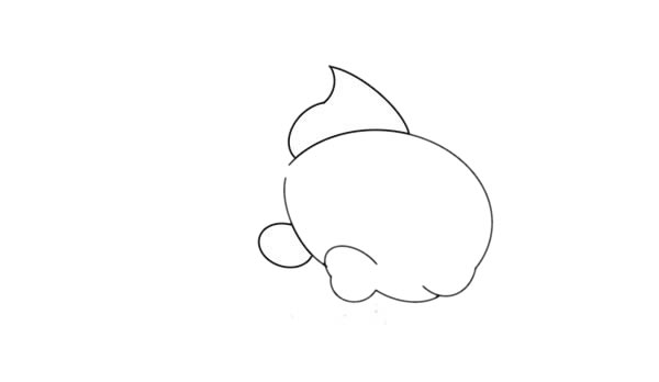 可愛(ài)金魚(yú)簡(jiǎn)筆畫(huà)的畫(huà)法
