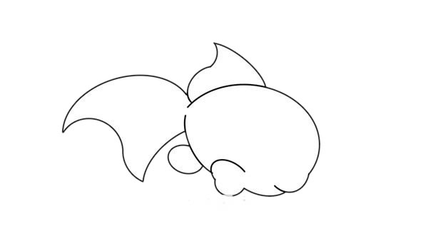 可愛(ài)金魚(yú)簡(jiǎn)筆畫(huà)的畫(huà)法
