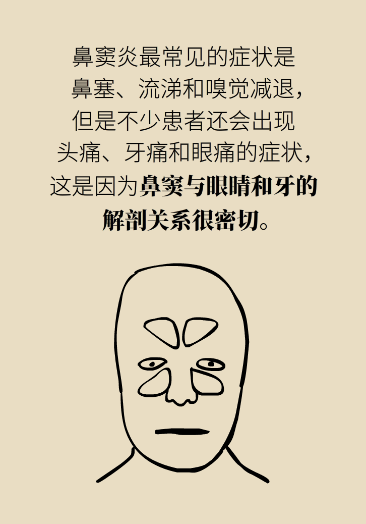為什么鼻竇發(fā)炎，疼的卻是頭、眼和牙？