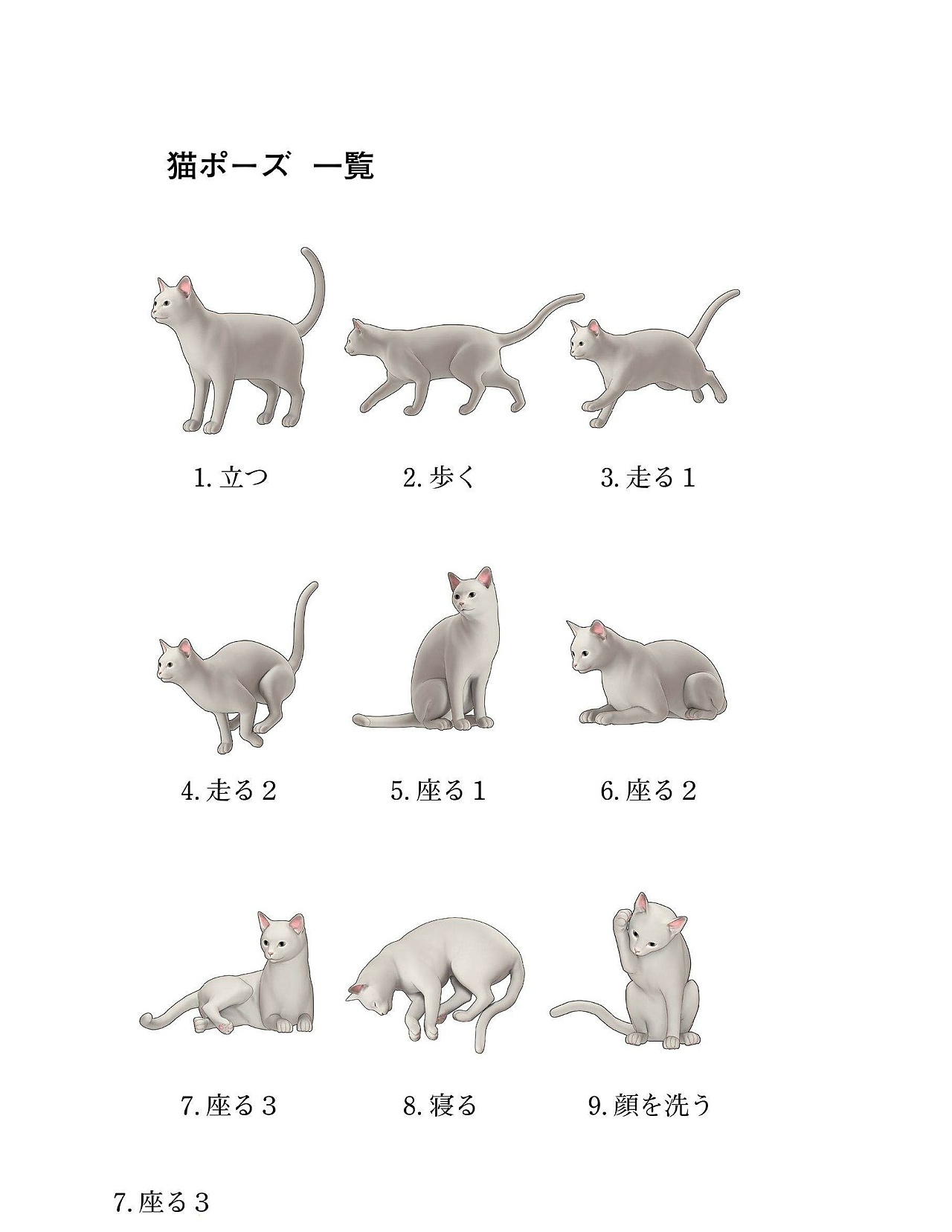 貓?jiān)趺串嫞饭吩趺串?？貓、犬の繪畫方法