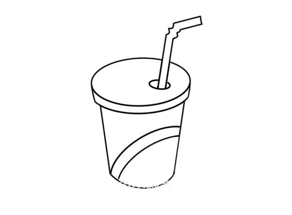 一杯可樂簡筆畫畫法圖片