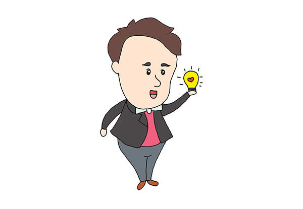 手繪愛(ài)迪生發(fā)明燈泡怎么畫(huà)？