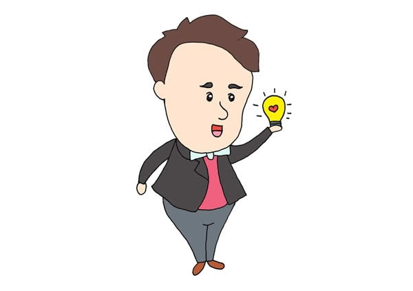 愛(ài)迪生發(fā)明電燈簡(jiǎn)筆畫(huà)