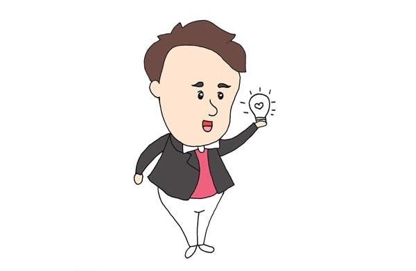 愛(ài)迪生發(fā)明電燈簡(jiǎn)筆畫(huà)