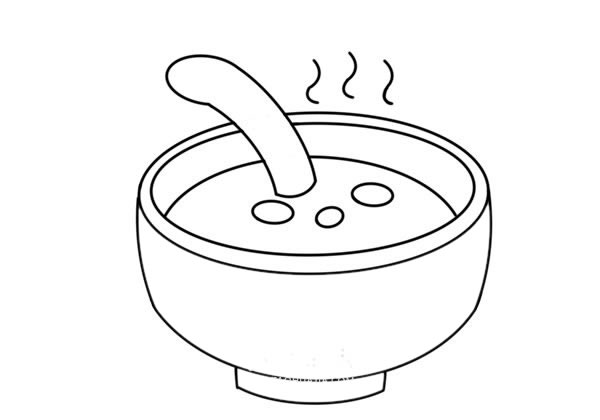 一碗粥簡(jiǎn)筆畫圖片