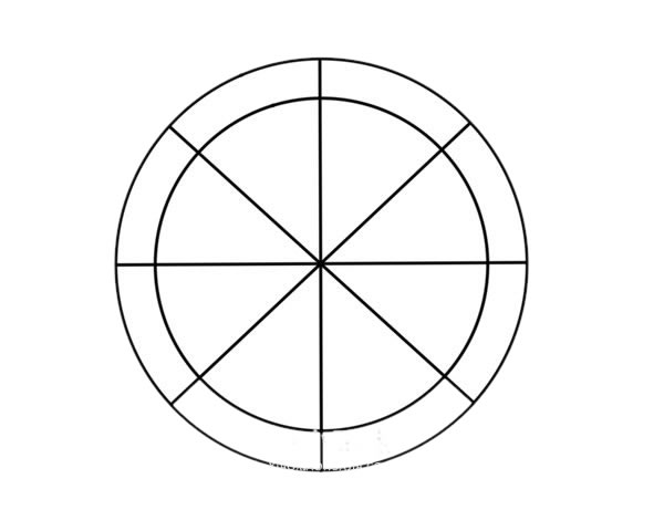彩色披薩簡(jiǎn)筆畫圖片