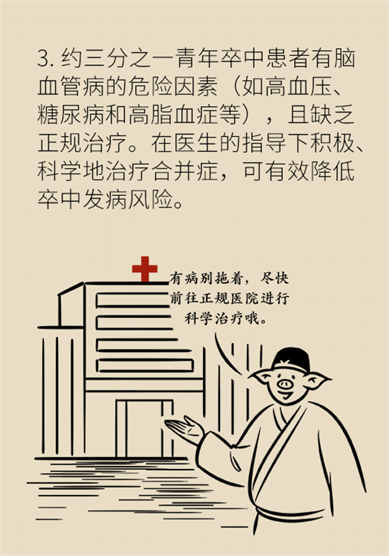 年紀(jì)輕輕別大意，小心腦卒中