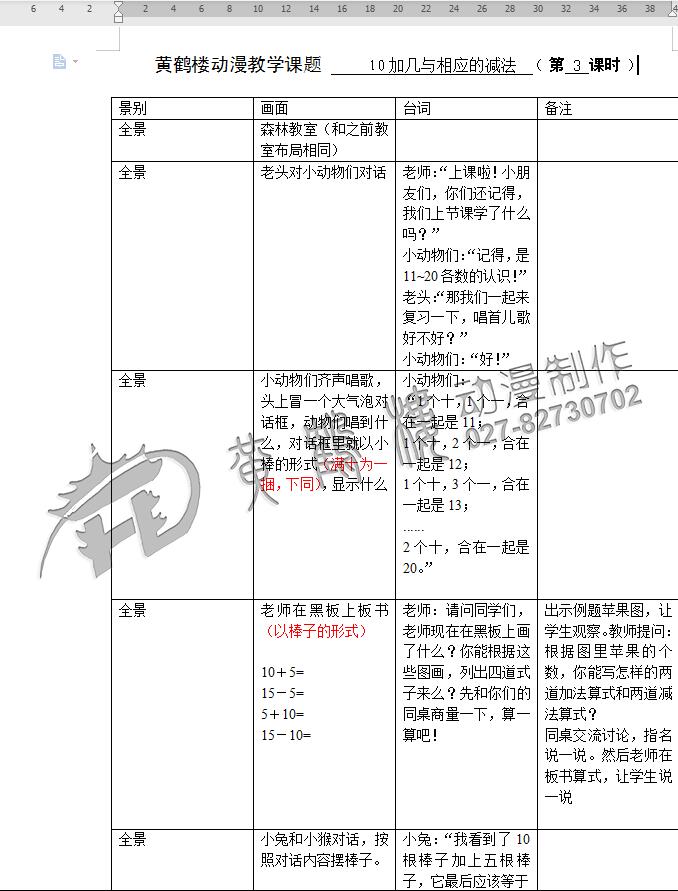 小學(xué)教學(xué)課題《10加幾與相應(yīng)的減法》教育動(dòng)畫(huà)制作.jpg