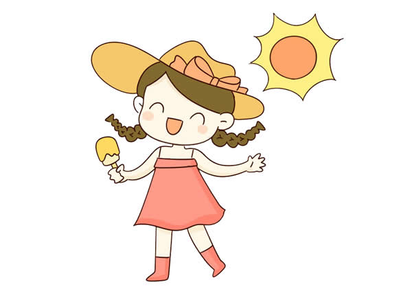 快樂的暑假簡(jiǎn)筆畫圖片 我的暑假生活簡(jiǎn)筆畫又美又簡(jiǎn)單