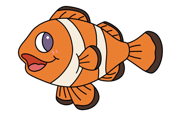 小丑魚(yú)手繪怎么畫(huà)？