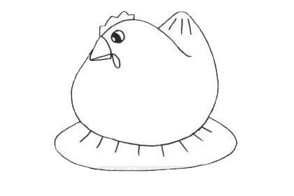 母雞簡(jiǎn)筆畫圖片
