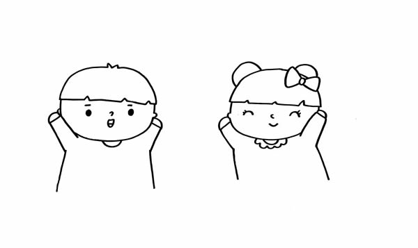 兒童七夕節(jié)簡(jiǎn)筆畫(huà)