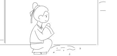 張三蹲在填好的坑旁，思考.jpg