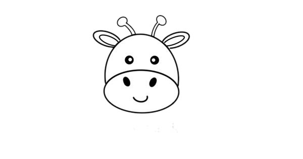 卡通長(zhǎng)頸鹿簡(jiǎn)筆畫(huà)簡(jiǎn)單又漂亮