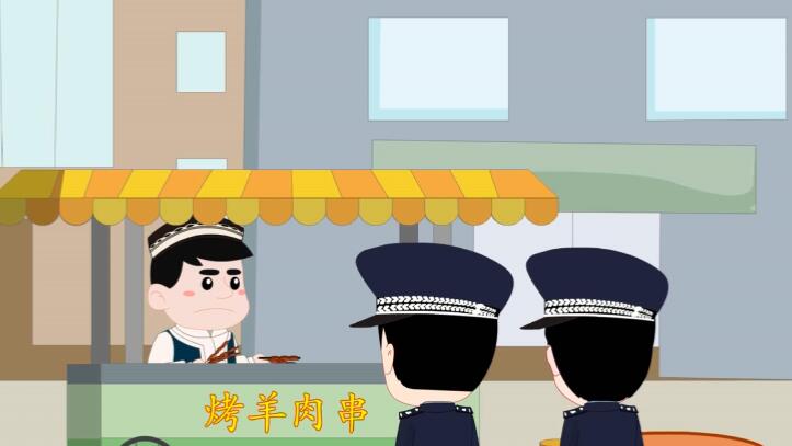 占道經(jīng)營(yíng)，執(zhí)法人員上前執(zhí)法.jpg
