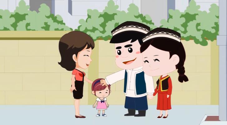 與當(dāng)?shù)厝罕娎习傩帐肿阆嘤H、守望相助，越走越勤、越走越親2.jpg