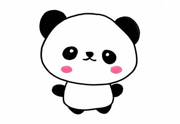 怎么畫(huà)小熊貓簡(jiǎn)筆畫(huà)可愛(ài)_一步一步教畫(huà)小熊貓簡(jiǎn)筆畫(huà)