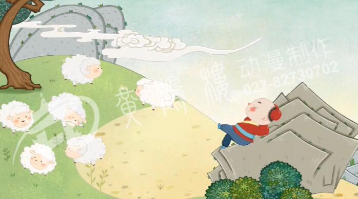 從前，有個放羊娃，每天趕著一群羊，到山里去吃草。.jpg
