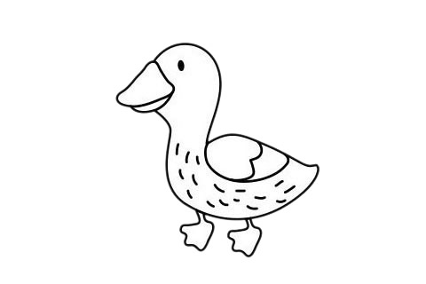 鴨子簡(jiǎn)筆畫圖片大全作品二