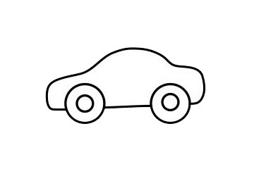 警車 警車簡(jiǎn)筆畫圖片步驟三